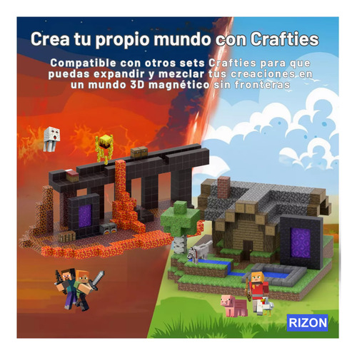 Bloques De Construcción Juguete De Tipo Minecraf 128pcs 128 03-world Of Mortals