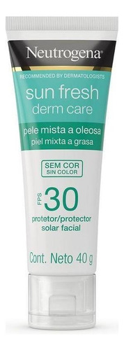 Protetor Solar Neutrogena Sun Fresh Pele Oleosa Fps30 40g