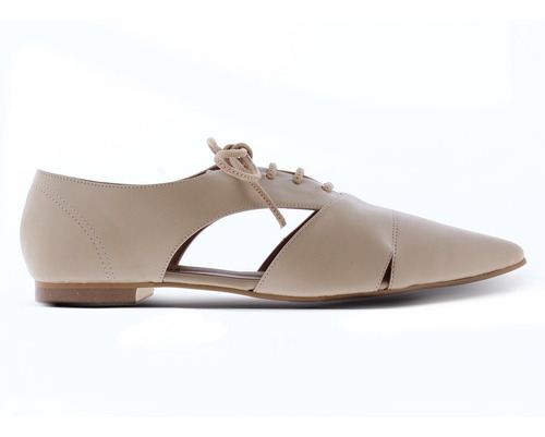 Flat Puntal Felipe Rentería Cintas Nude Tallas 23-27 Mx