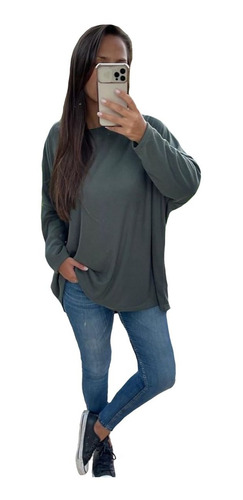 Imagen 8 de 10 de Remera Remeron Murcielago Mujer Talles Amplios Moda A09