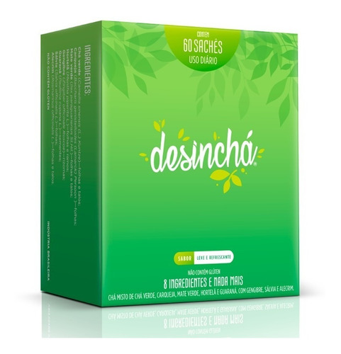 Chá Desinchá Caixa Com 60 Sachês Promo Original Emagrecedor