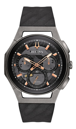 Relógio Masculino Bulova Curv Titanium Preto/cinza 98a162