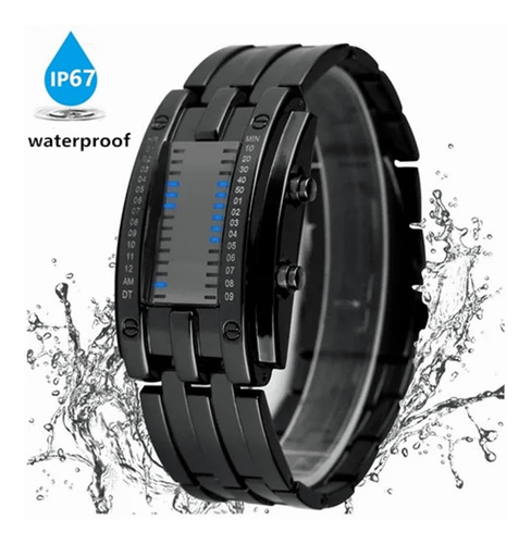 Reloj Electrónico Con Luz Led Impermeable Para Hombres.