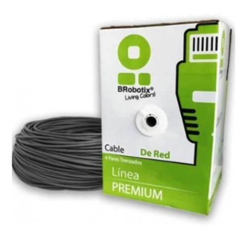 Bobina Cable De Red Brobotix 305m Cat5e 24awg Gris 06574 /vc
