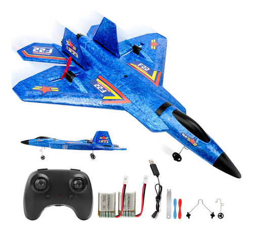 Radio Rc Avion F22 2.4 G, 2 Canales Agua/sky Glider Kid