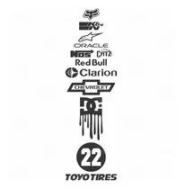 Comprar Set Calco Vinilo Tuning Sponsors Marcas Luneta Chevrolet