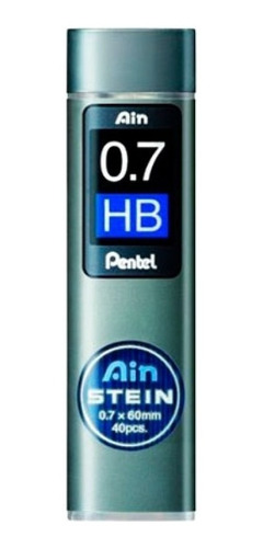 Grafite Pentel Ain Stein 0,7mm Com 40 Minas