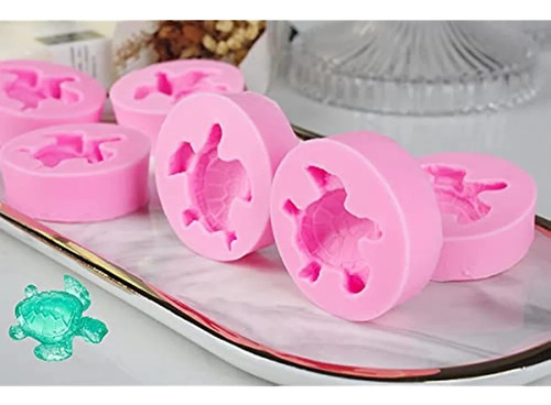 10pcs Molde Resina Tortuga Marina Molde Silicona 3d Animales