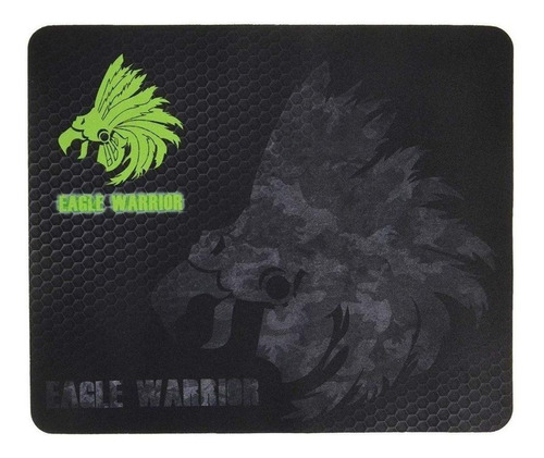 Mouse Pad gamer Eagle Warrior ACMOUSEPAD001EGW de goma 260mm x 320mm x 3mm negro