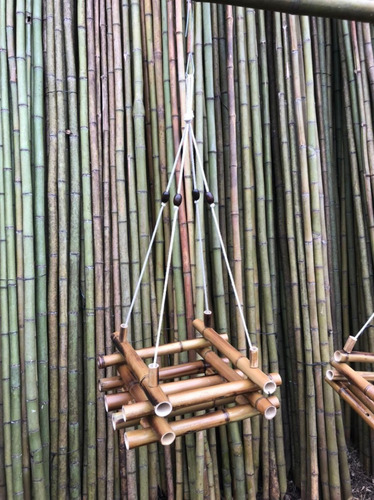 Porta Macetero De Caña De Bambu Buenos Aires Bambu
