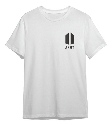 Playera Algodón Bordado Army Logo Boy Band Musica Fans