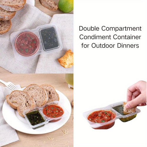 Grab And Go Snack Containers Reusable,double Compartment