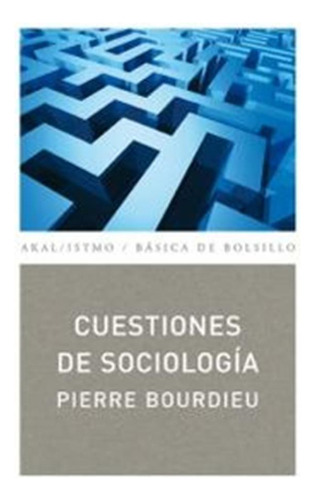 Cuestiones De Sociologia - Bourdieu,pierre