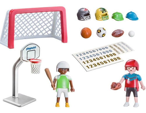 Imagen 2 de 7 de Playmobil 70313 Sports & Action Maletin De Deportes 4 En 1