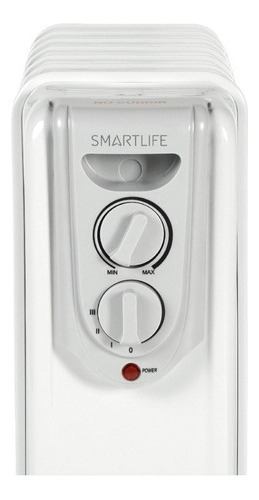 Radiador Smartlife 7 Elementos 1500w 3 Niveles Y Protección Color Blanco