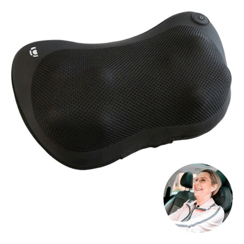 Almofada Massageadora Shiatsu Bivolt Com Aquecimento Pescoço