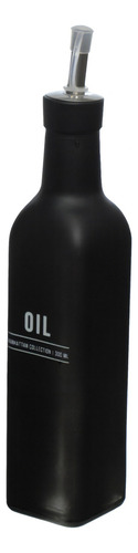 Kit 2 Porta Azeite Vinagre De Vidro Preto Luxo Profissional