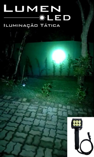 Lanterna Led Silibim Tático Profissional Sl1800+cabos Brinde
