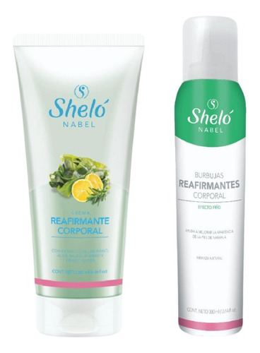 Crema Reafirmante Corporal + Burbujas Reafirmantes Shelo