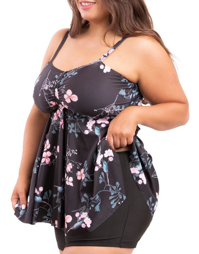Imagen 2 de 6 de Tankini Tiro Alto Short Kora