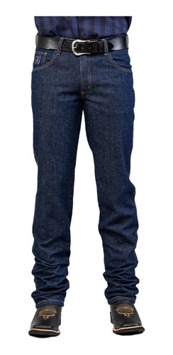 Calça Dock's Western Masculina Jeans Tradicional Amaciada