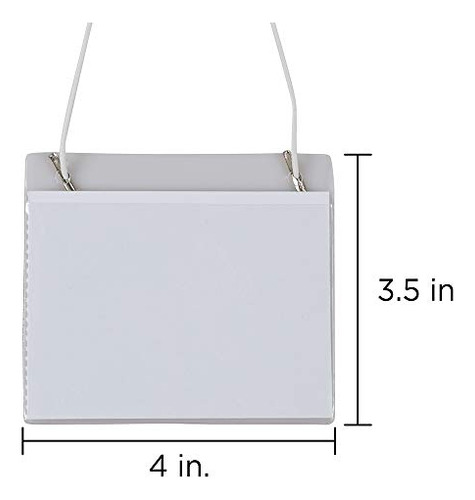 Plastic Name Tags - 4 X 3 1/2 - Clear - 24/pack