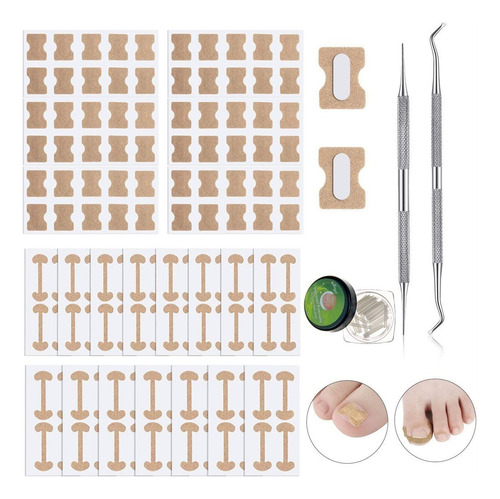 152 Pcs Ingrown Toenail Tool Set Corrective Stickers/