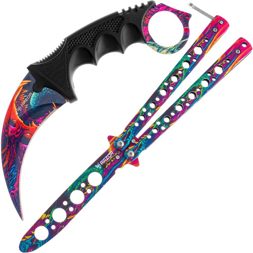 Navaja Mariposa Sin Filo Y Cuchillo Karambit  Hyperbestia