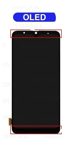 Display Compatible Con Samsung A70 Oled Con Marco Small Glas Negro