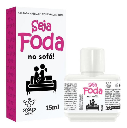 Gel Seja Foda No Sofá Gel Excitante 15ml Secret Love