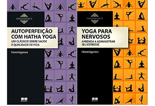 Kit 2 Livros Hermogenes Autoperfeição Hatha Yoga + Yoga