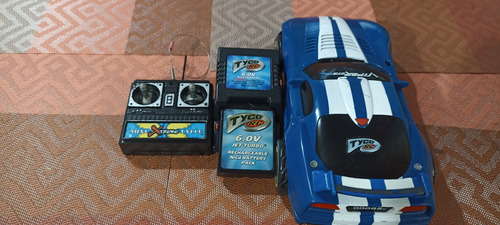 Carro De Radio Control Dodge Viper Gtsr De Tyco Rc Azul Capitán América (Usado)