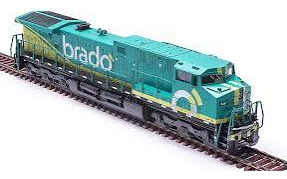 Set De Locomotora Y Husky Stack Brado, Escala H0, Frateschi.