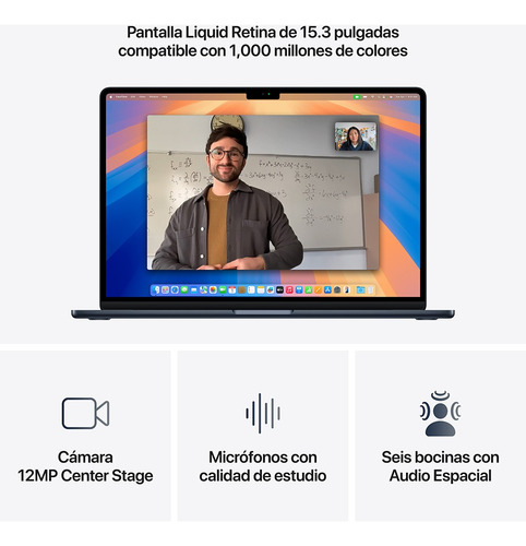 Macbook Air 15 Pulgadas Chip M4 512 gb Ssd - Azulmedianoche Azul Medianoche