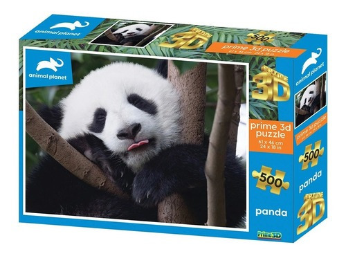 Puzzle Efecto 3d Discovery Panda Gigante Prime 3d 500 Pzas