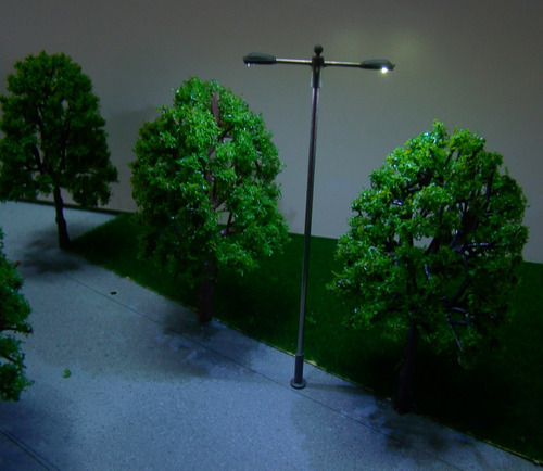 10 Maquetas De Tren Con Luces Dobles Paisaje Urbano 1/150