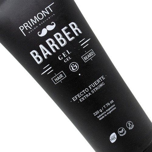 Primont Barber Gel Capilar Vegano Fijación Fuerte Pelo Local