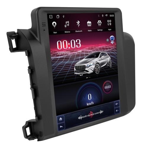Multimidia Civic Tesla 12/15 Octacore 4gb 64gb Chip 4g C/voz