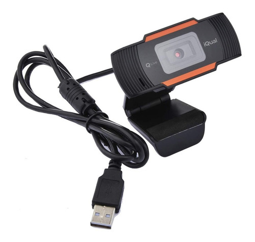 Camara Web Webcam Iqual Iqlive Full Hd 1080p Win Usb Oficial Color Negro