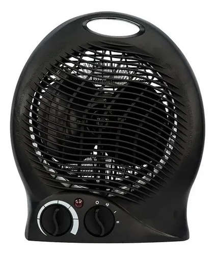 Caloventilador Frio Calor 2000w Estufa Eléctrica Color Negro