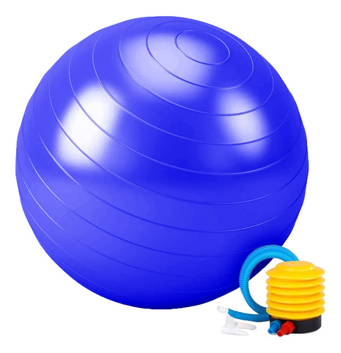 Set Balon Pelota Yoga Pilates 65cm + Inflador - Colores