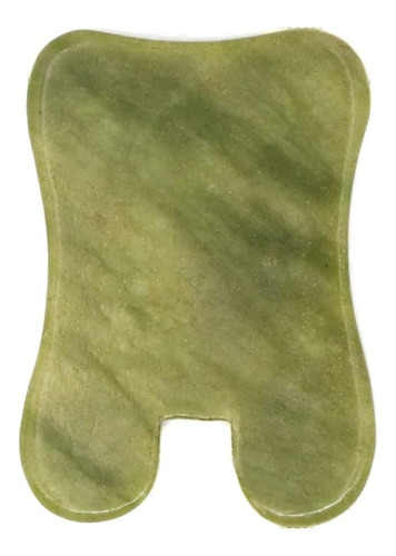 Imagen 3 de 6 de Piedra Guasha Jade Natural Placa Para Masaje Facial Crazy Sh