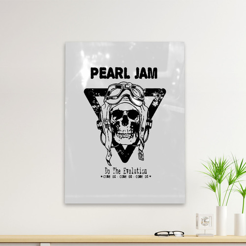 Cuadro Deco Pearl Jam Craneo (d1687 Boleto.store)