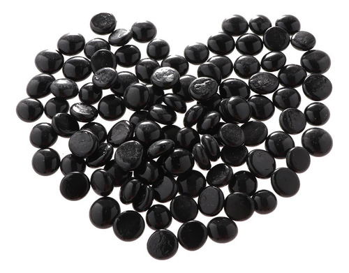 100 Unids Hermosa De Peces Piedras De Cristal Piedras Negro