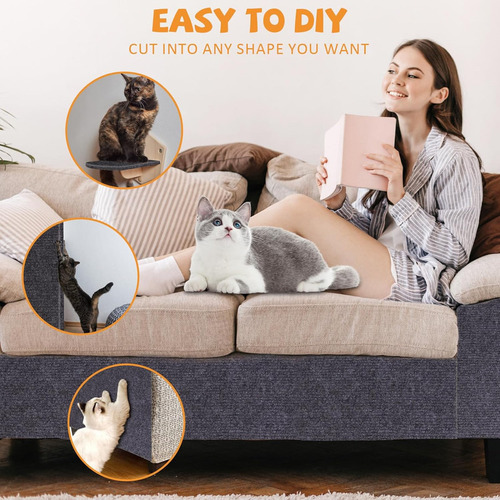 40*200cm Arranhadores De Sofá Protetor Cama P/ Gato