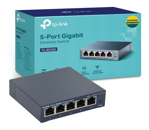 Switch Tp Link 5 Bocas Tl Sg105 Gigabit A 10/100/1000 Mbps Palermo