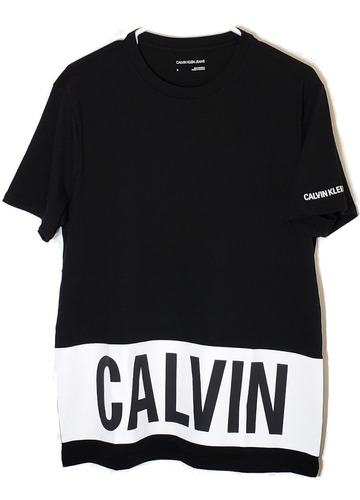 Imagen 1 de 3 de Camiseta Calvin Klein Original Negra Americana