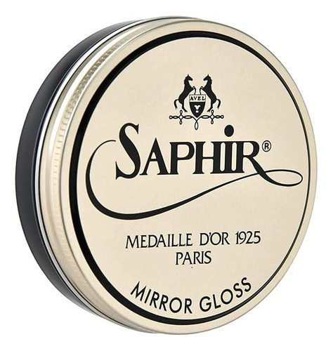 Saphir Medaille Dor Mirror Gloss Negro Cera Zapatos Botas