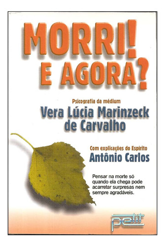 Morri! E Agora? - Vera Lúcia Marinzeck De Carvalho