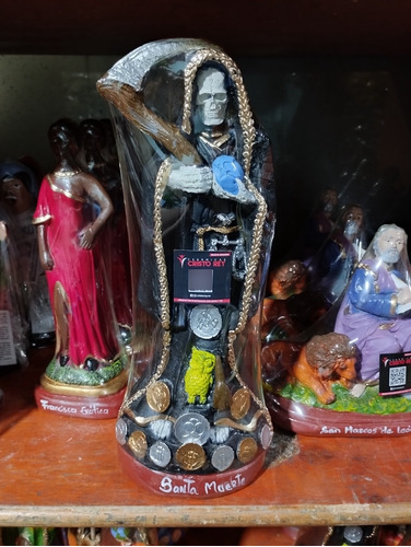 Figura Santa Muerte Negra. 32cmx1 - Unidad a $68900
